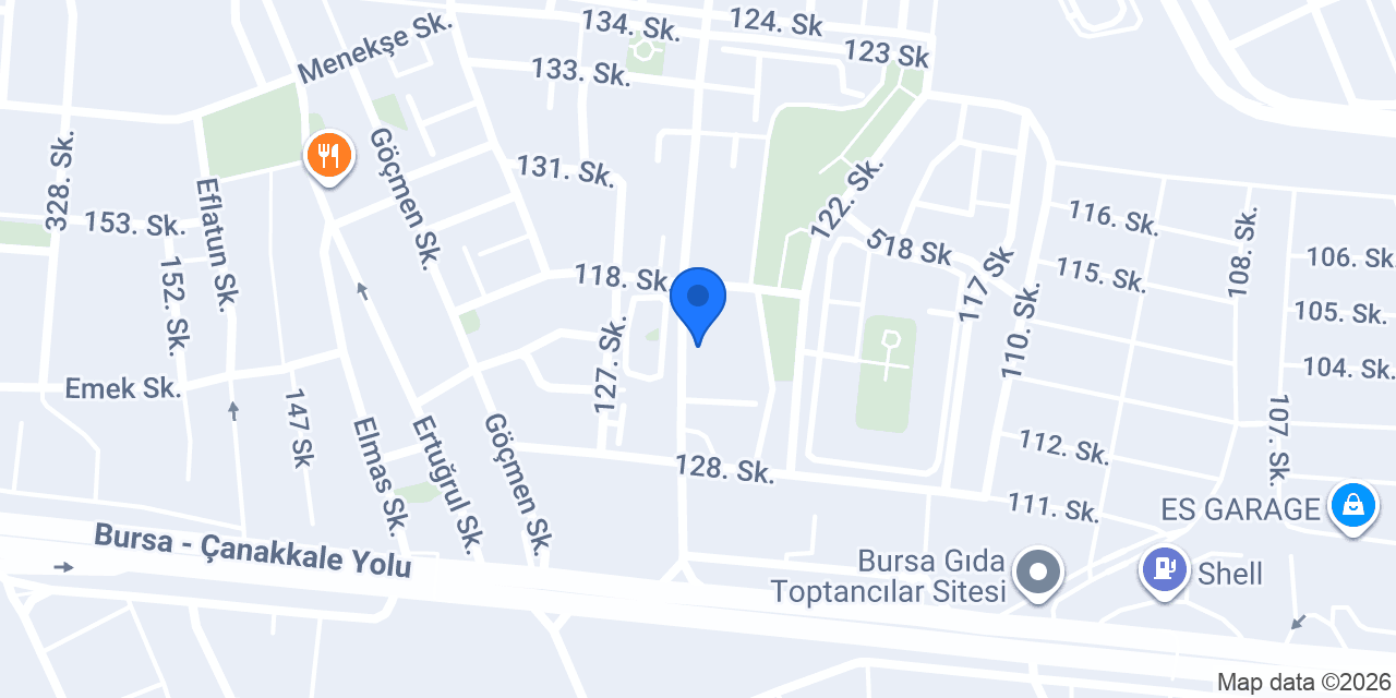 Osmangazi Okulları Özlüce Kampüsü konumu