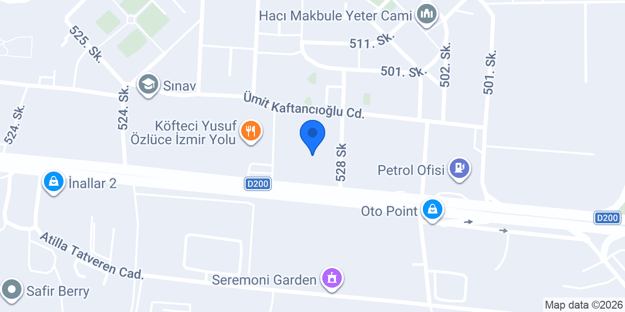 Otokoç 2. El Bursa Nilüfer Şubesi konumu