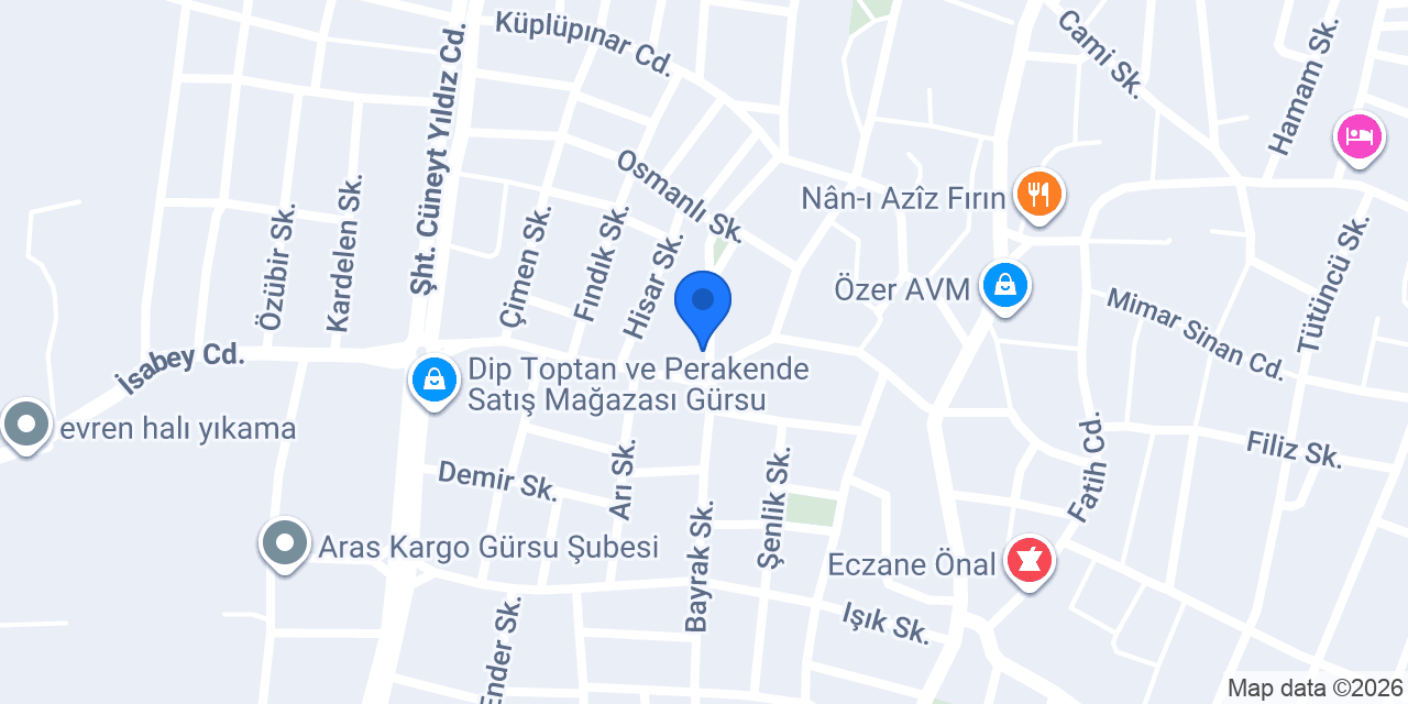 Giderler İnşaat konumu