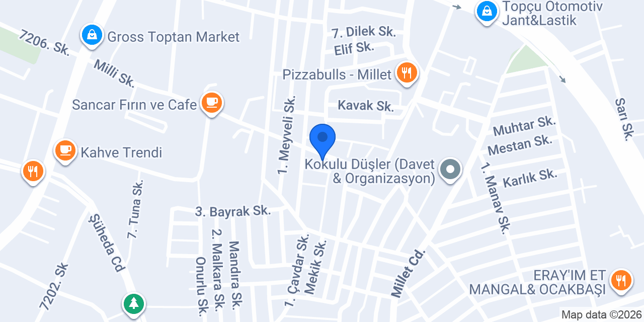 Mavi Atölye Tabela Reklam konumu