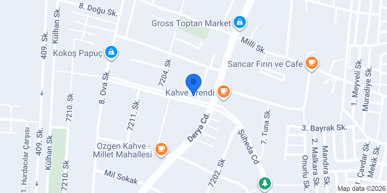 CADDE KUAFÖR konumu