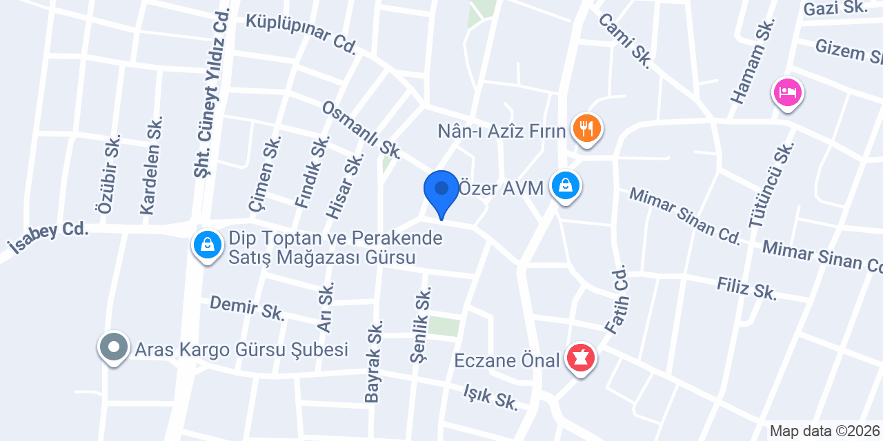 ElseButik Parti Cafe konumu