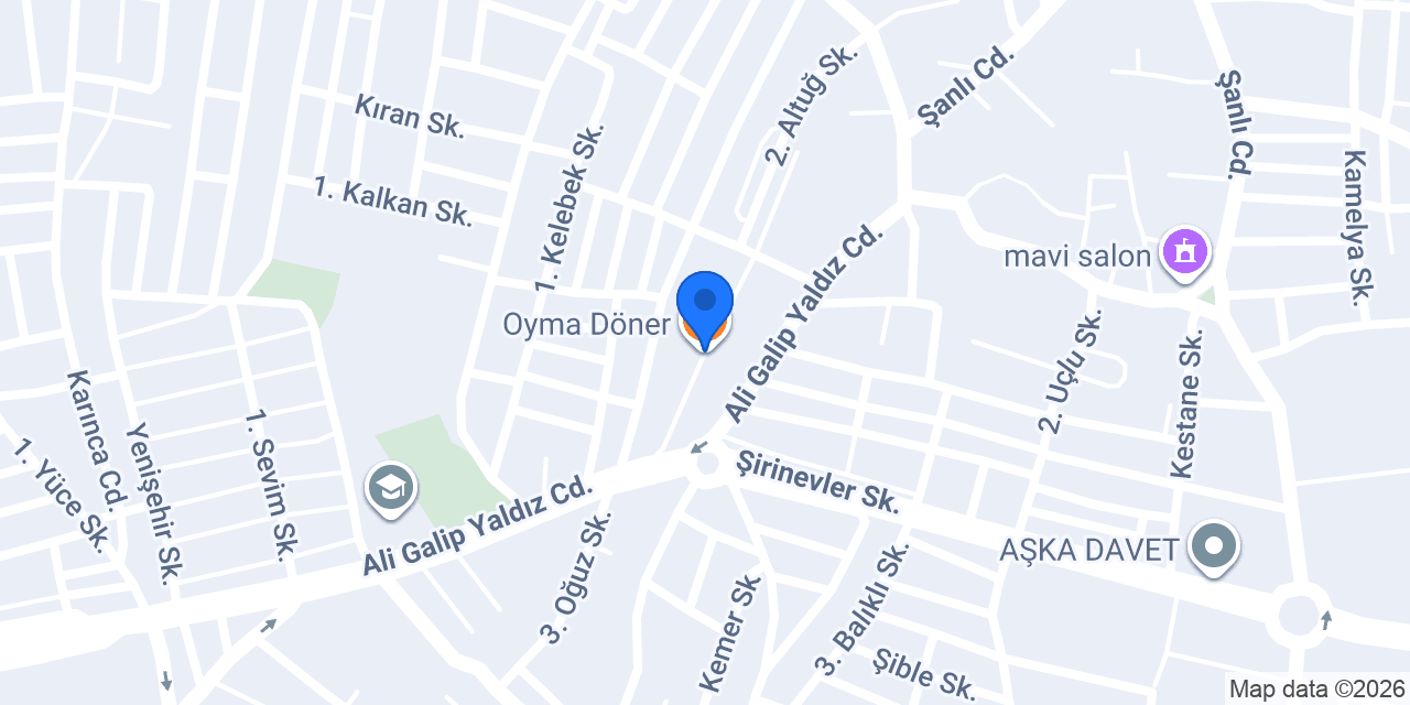 Oyma Döner konumu