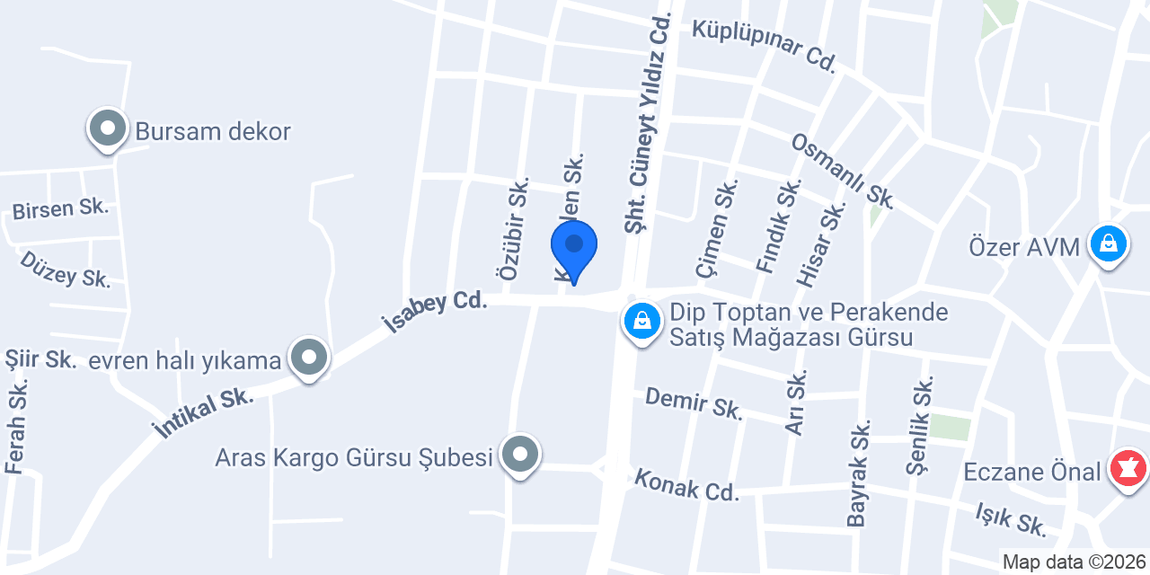 Hüner Cağ Döner konumu