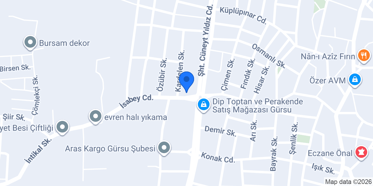 KAZABLANKA ÇİÇEKÇİ konumu