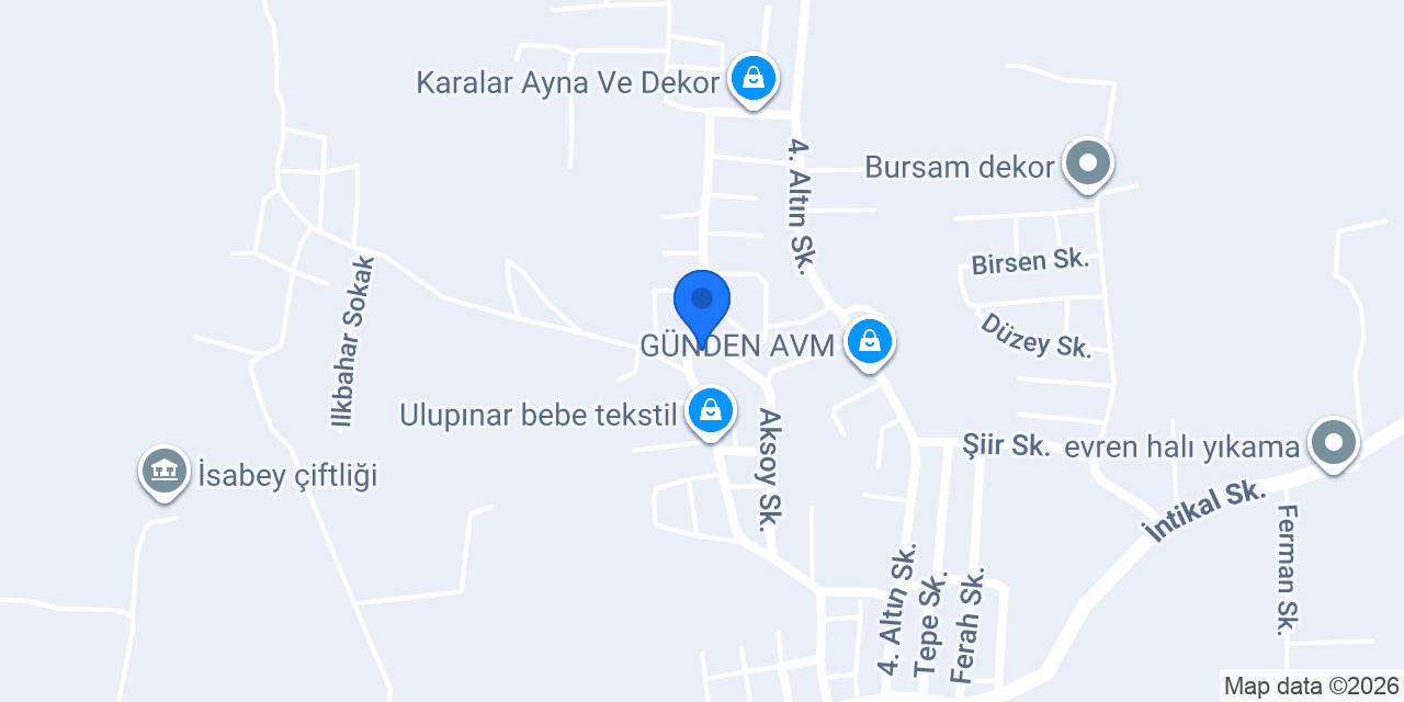 Meva mobilya yapı dekorasyon konumu