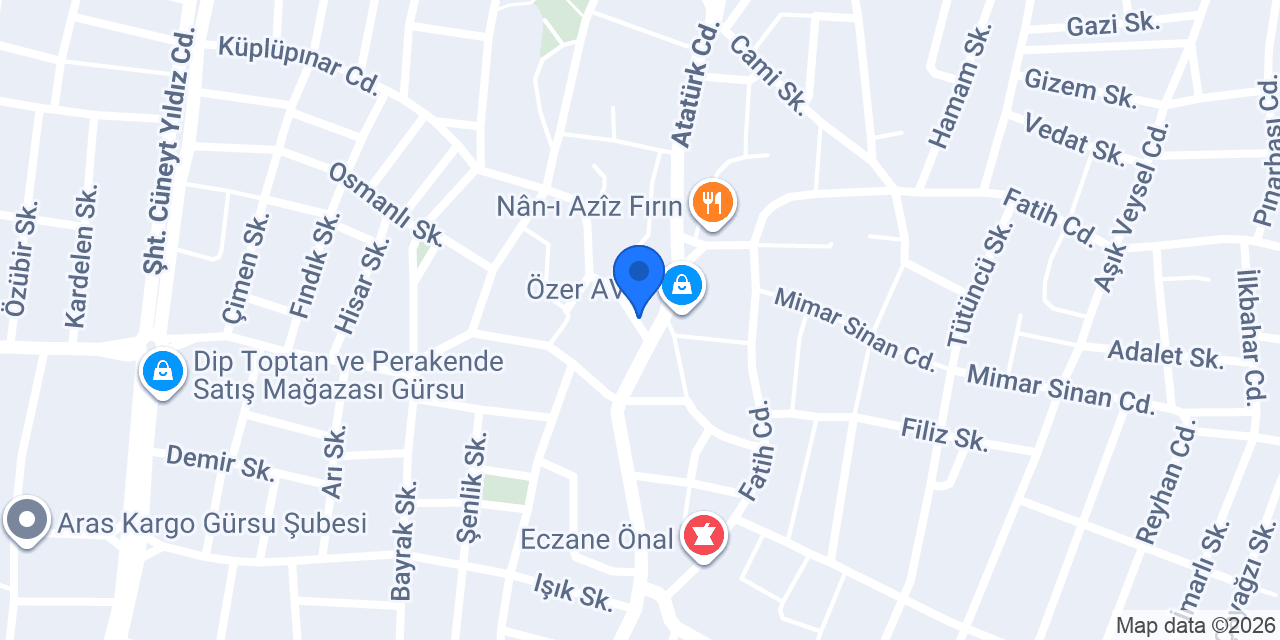 Acar Emlak konumu