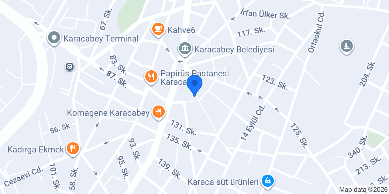 Rabia Kuaför Salonu Karacabey konumu