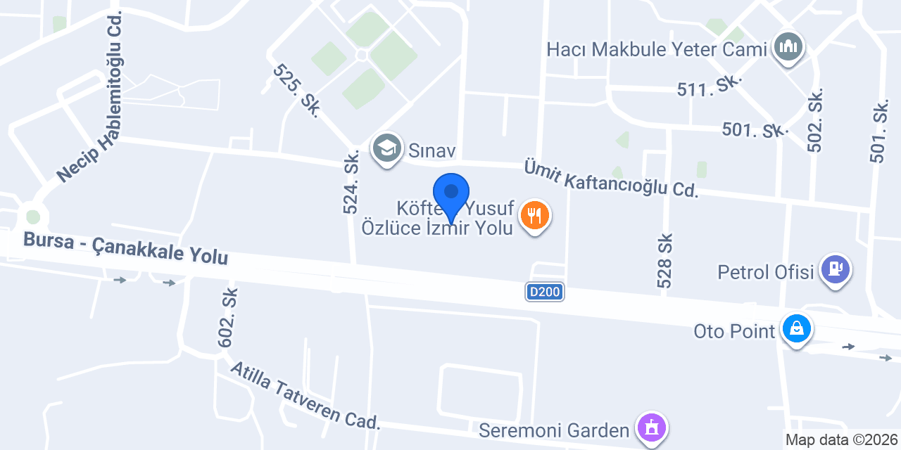 Çelikler Oto Jant Lastik konumu