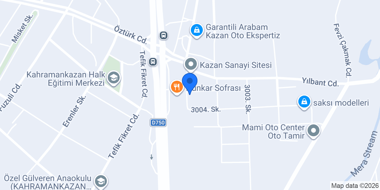 Tüt Palet konumu
