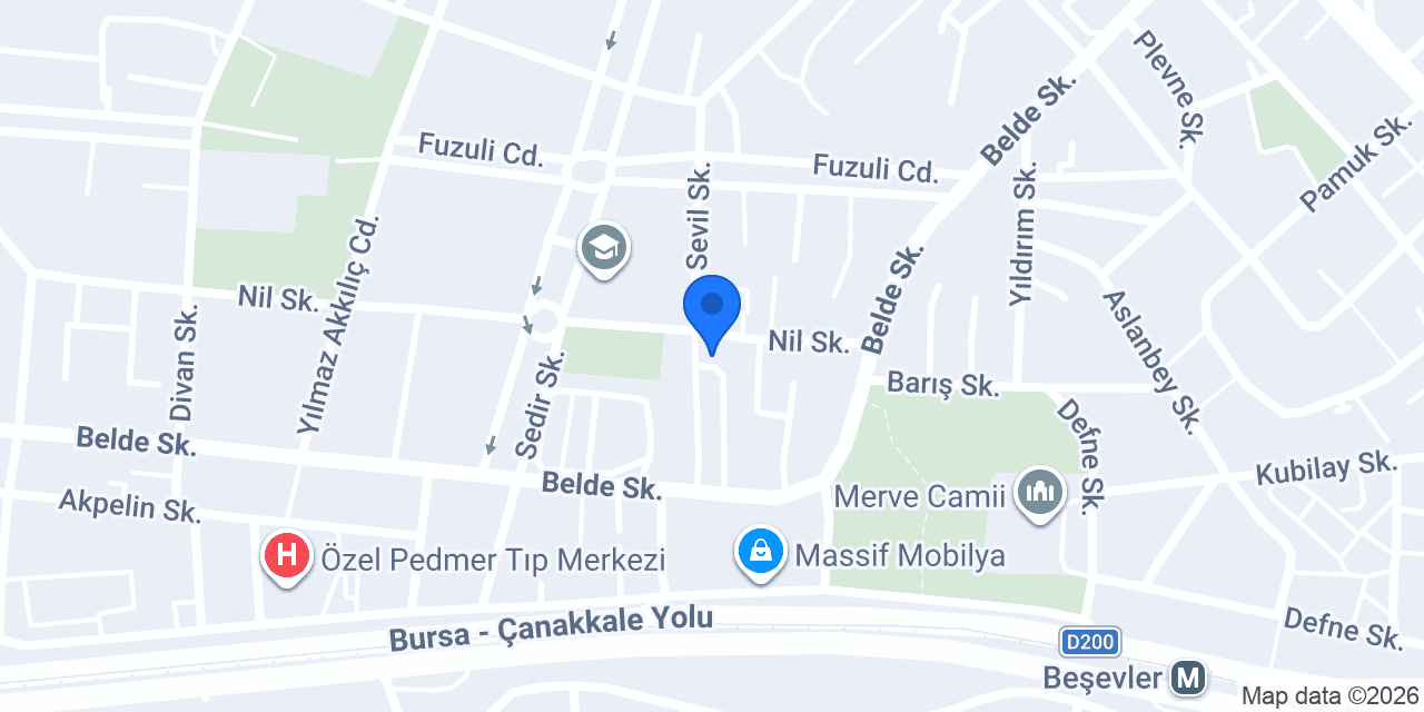 Bursa Web Tasarım - Yazılım - EY Creative Solutions konumu