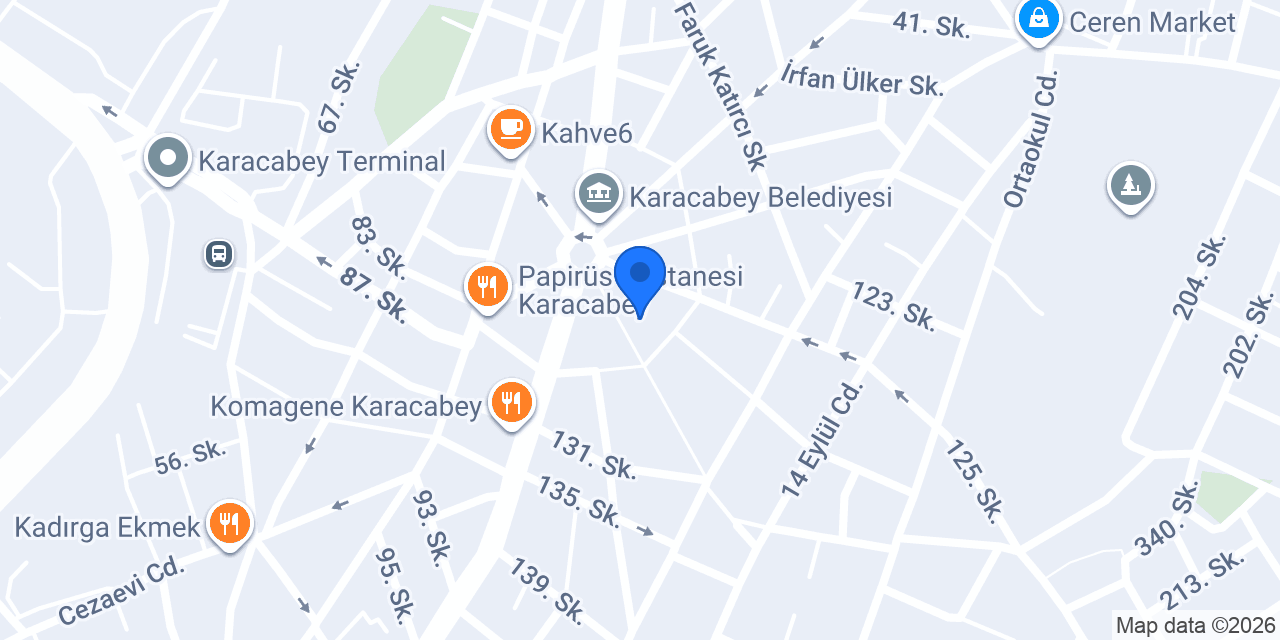 Karacabey Kaymakamlığı konumu