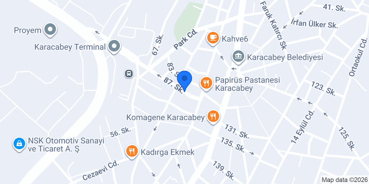 Karacabey Gülderen Rulo Çim konumu