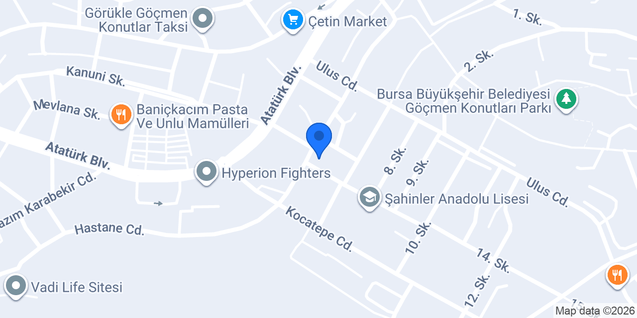Görkent Fırını konumu