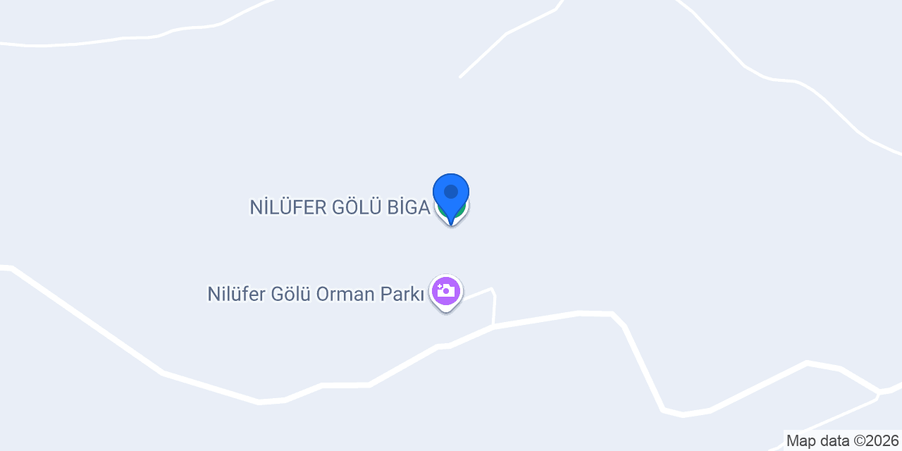 NİLÜFER GÖLÜ BİGA konumu