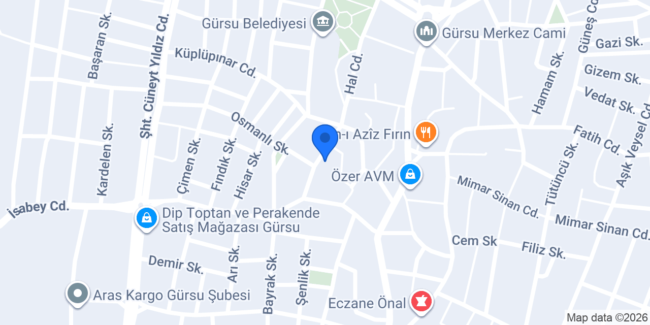 Terzi Recep Kuru temizleme konumu