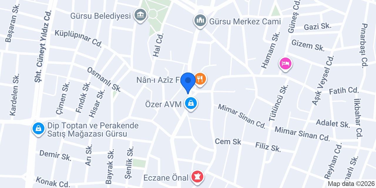 Birtat Çetin Dürüm Evi konumu