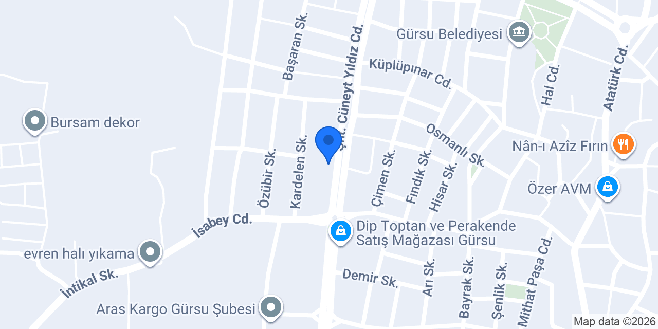 Enfess Döner Gürsu konumu