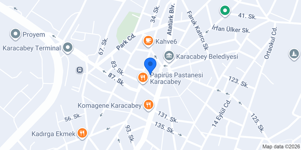 Ferit Rent A Car konumu