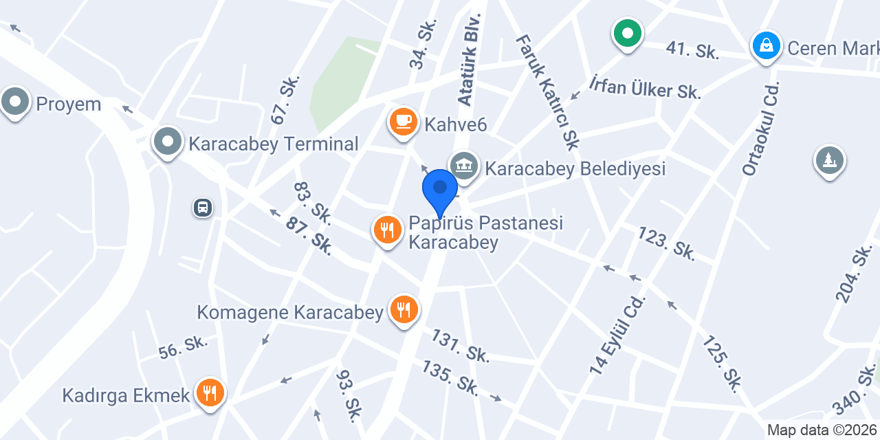 Karacabey Taksisi 16 T 7048 konumu
