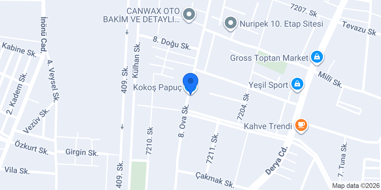 Kokoş Papuç konumu