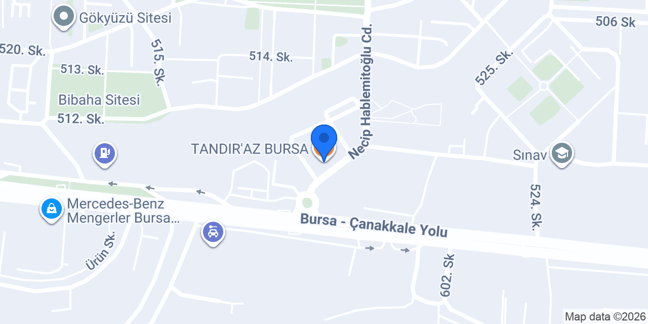 TANDIR'AZ BURSA konumu