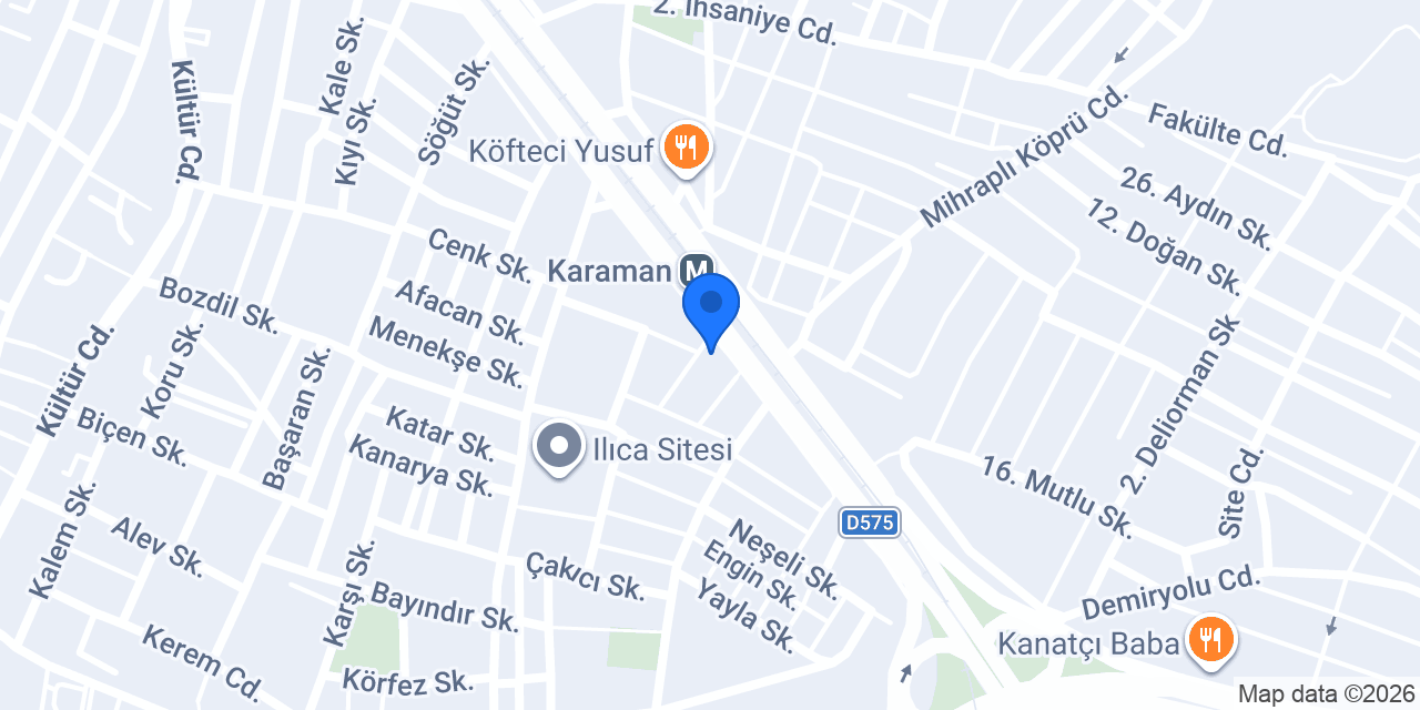 Yeni Dostlar Restaurant konumu