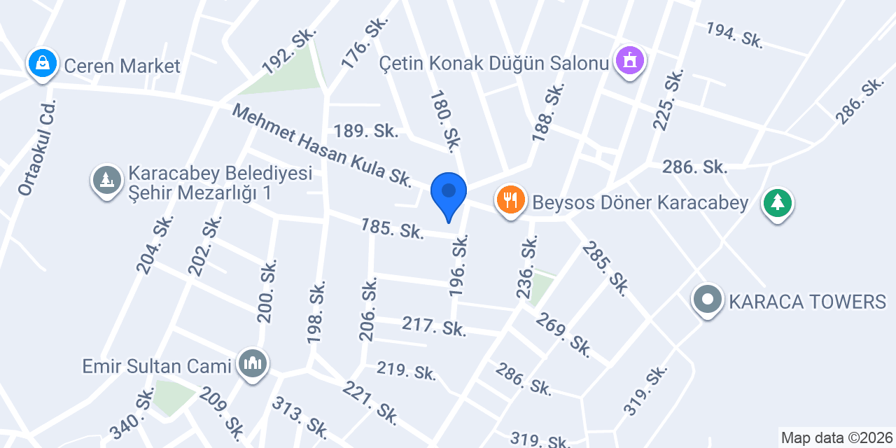 Karacabey Özel Öğretim Kursu konumu