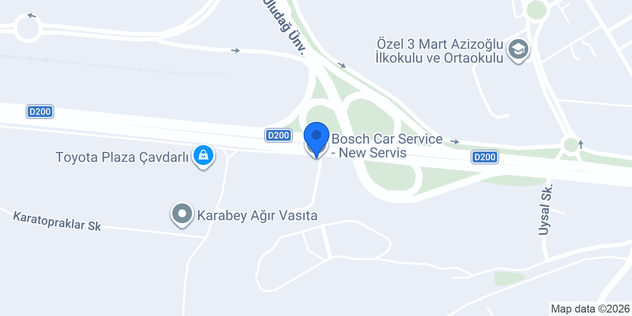 Bosch Car Service - New Servis konumu