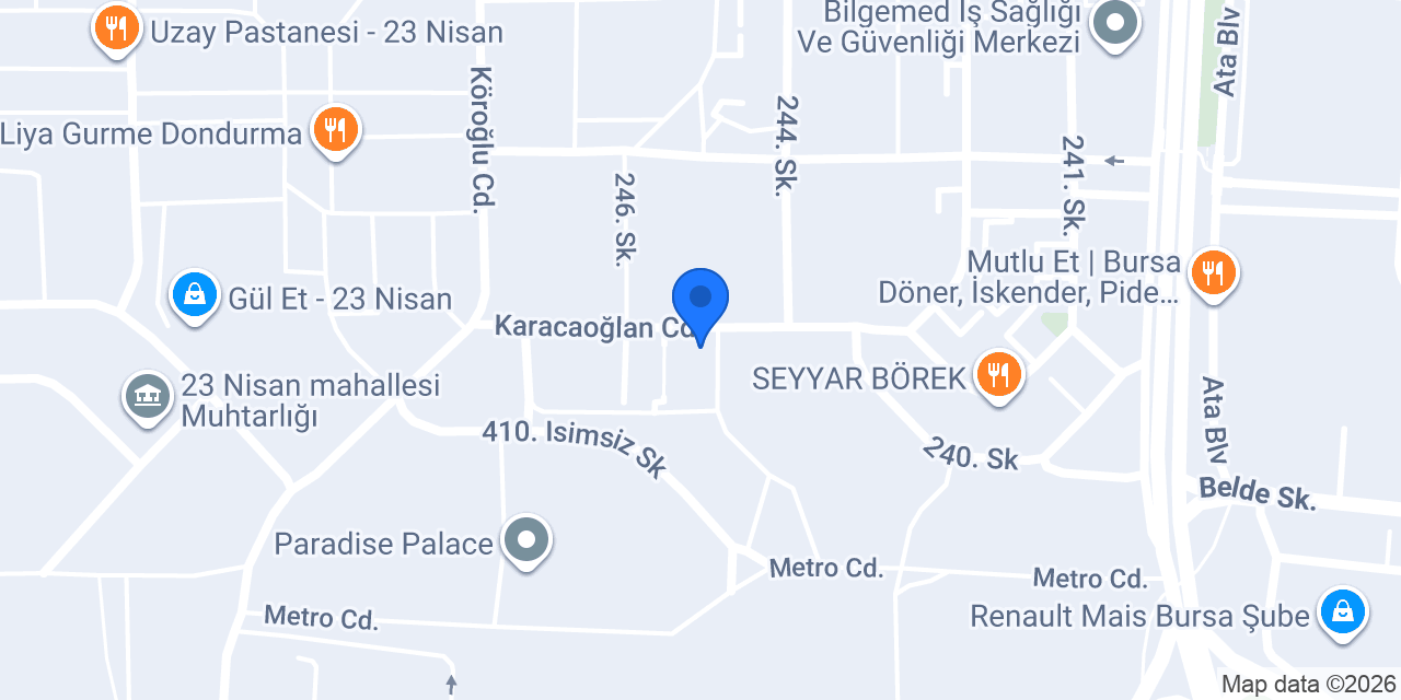 Çınar Veteriner Polikliniği konumu