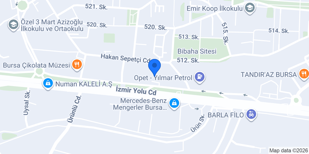 Ecosis Kimya Mağaza konumu