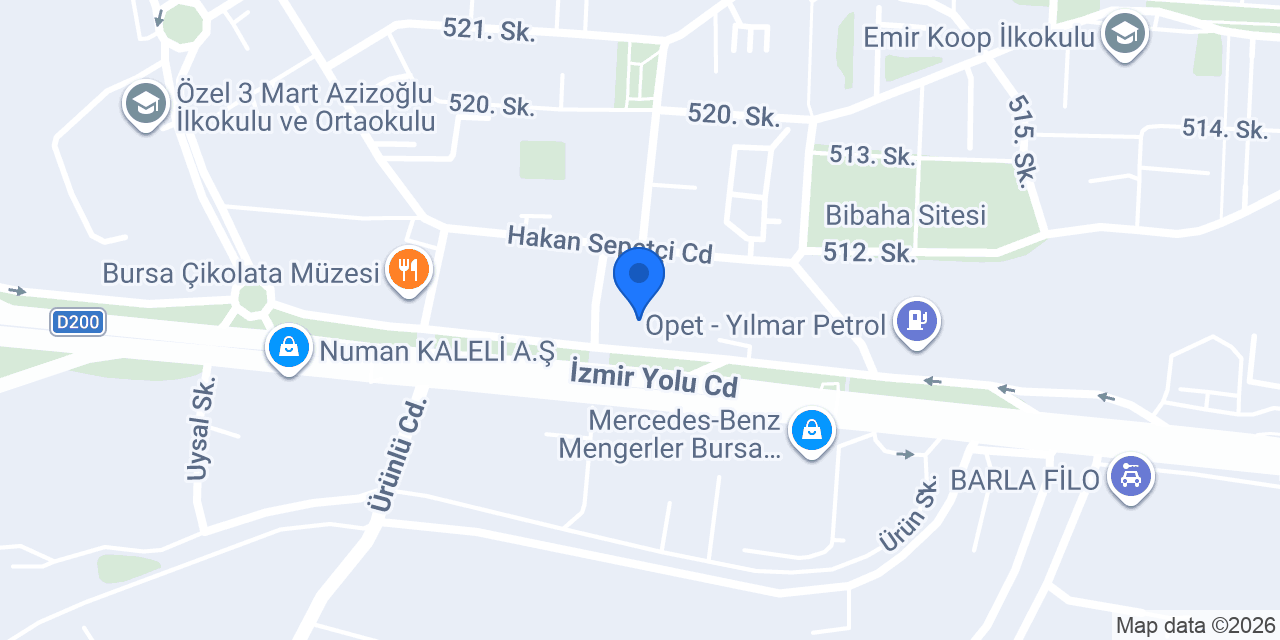Yılbaşı Oto konumu