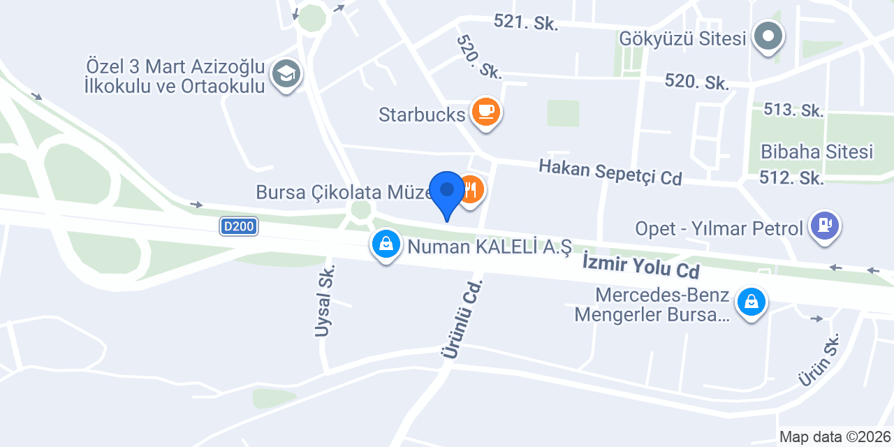 Afacanlar Dünyası Bursa Nilüfer konumu