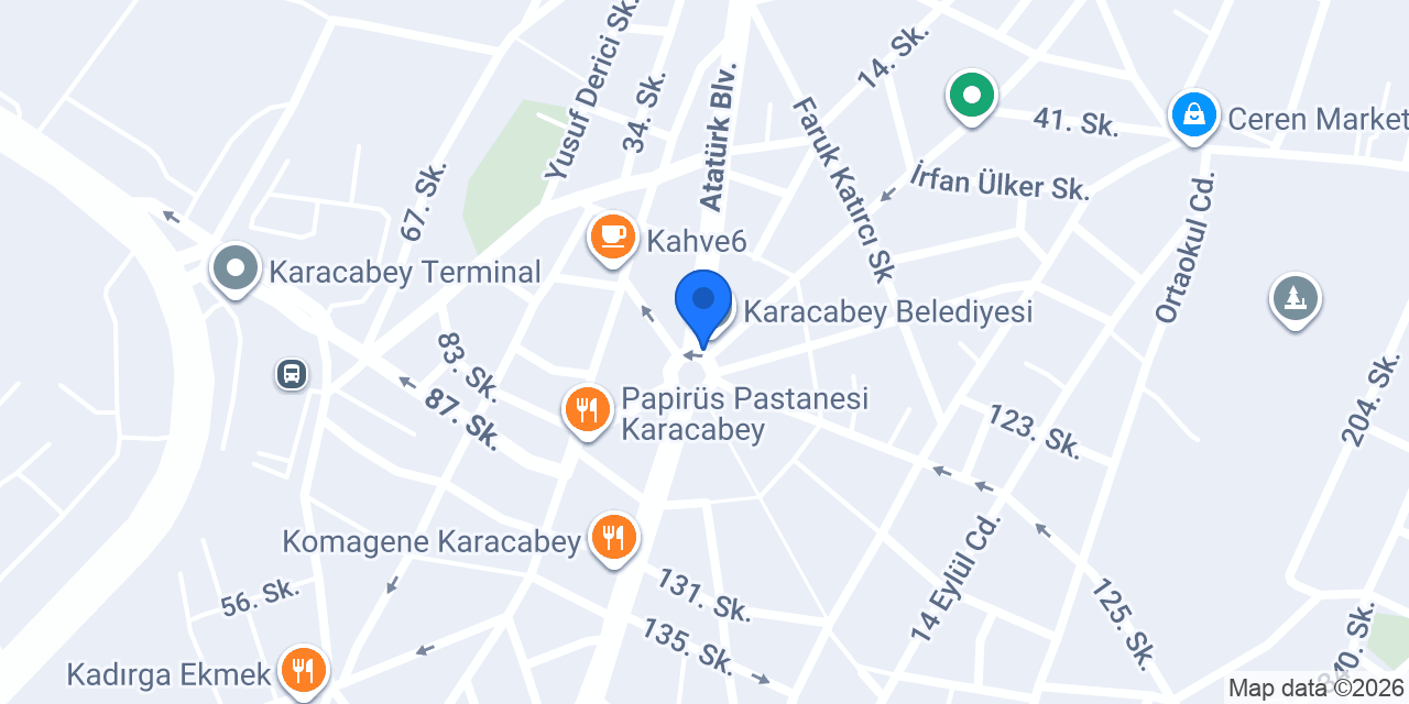 Karacabey Ün Otel konumu