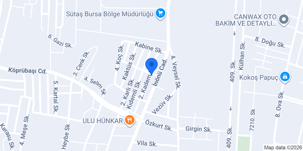 Mavi Garage konumu