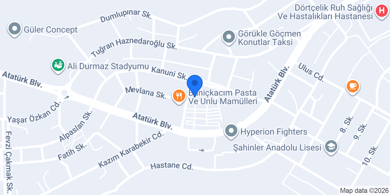 YÜCEL KÖSE BERBER SALONU Göçmen konutları şube konumu