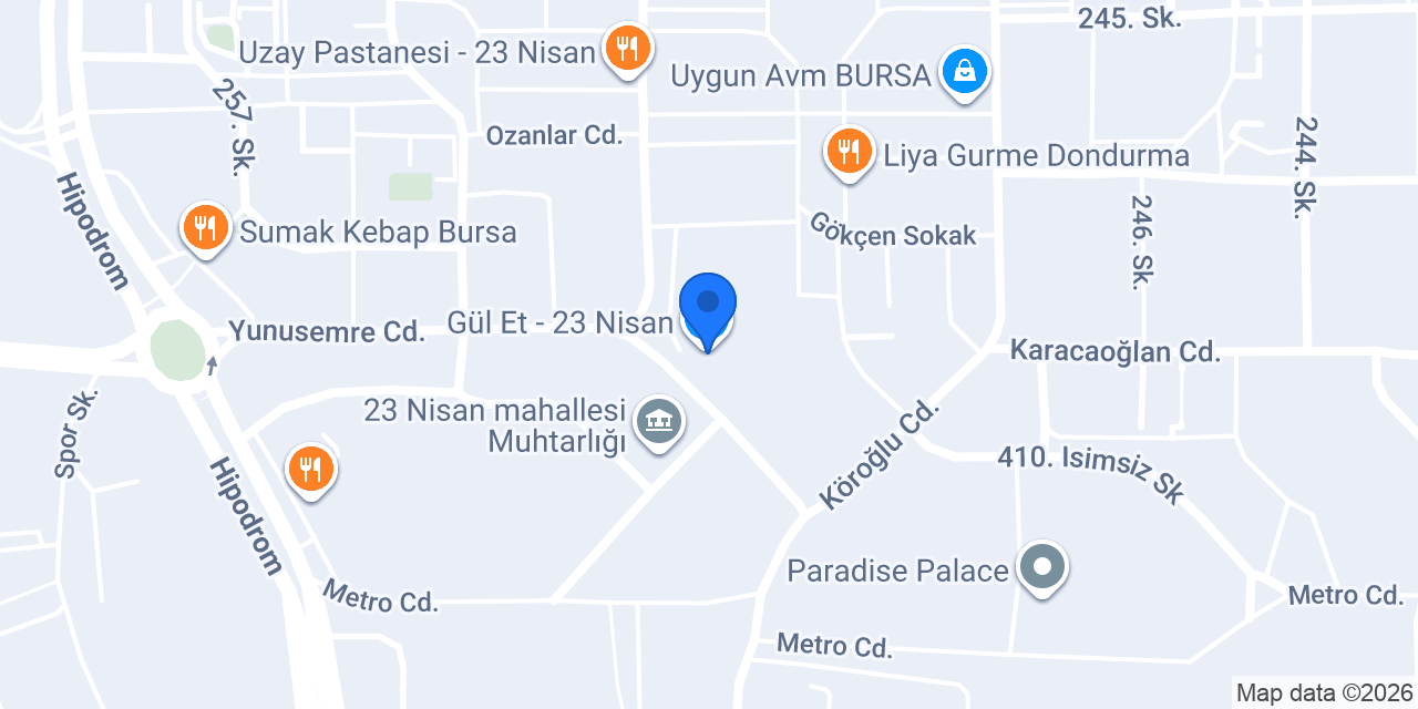 Dodo 23 Nisan Veteriner Polikliniği konumu