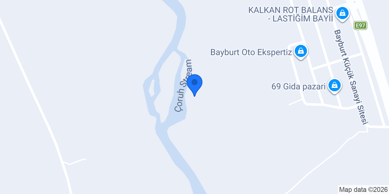 Bayburt Oto Kurtarma konumu