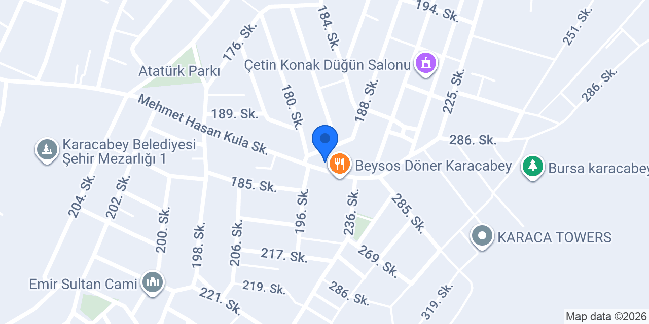 PİZZA ALYA - KARACABEY konumu