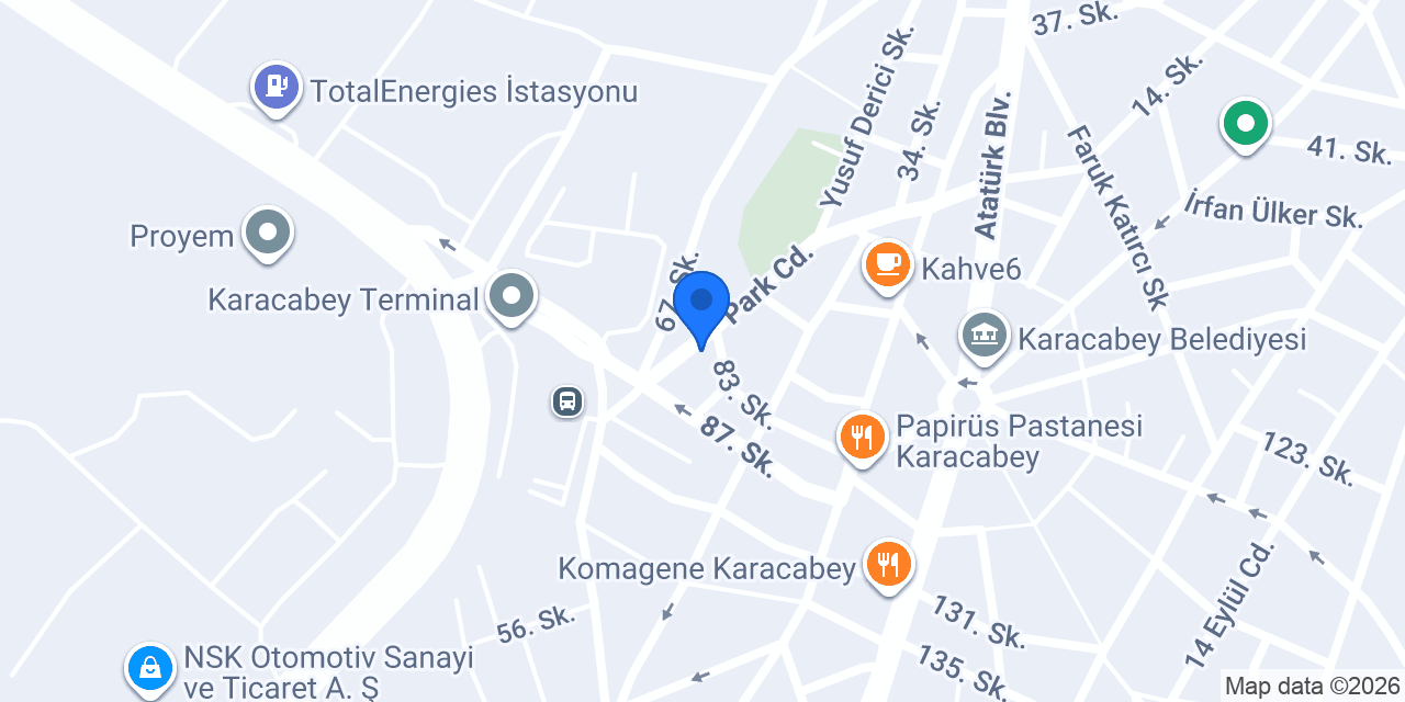 Karacabey Bulvar Psikoteknik Değerlendirme Merkezi konumu
