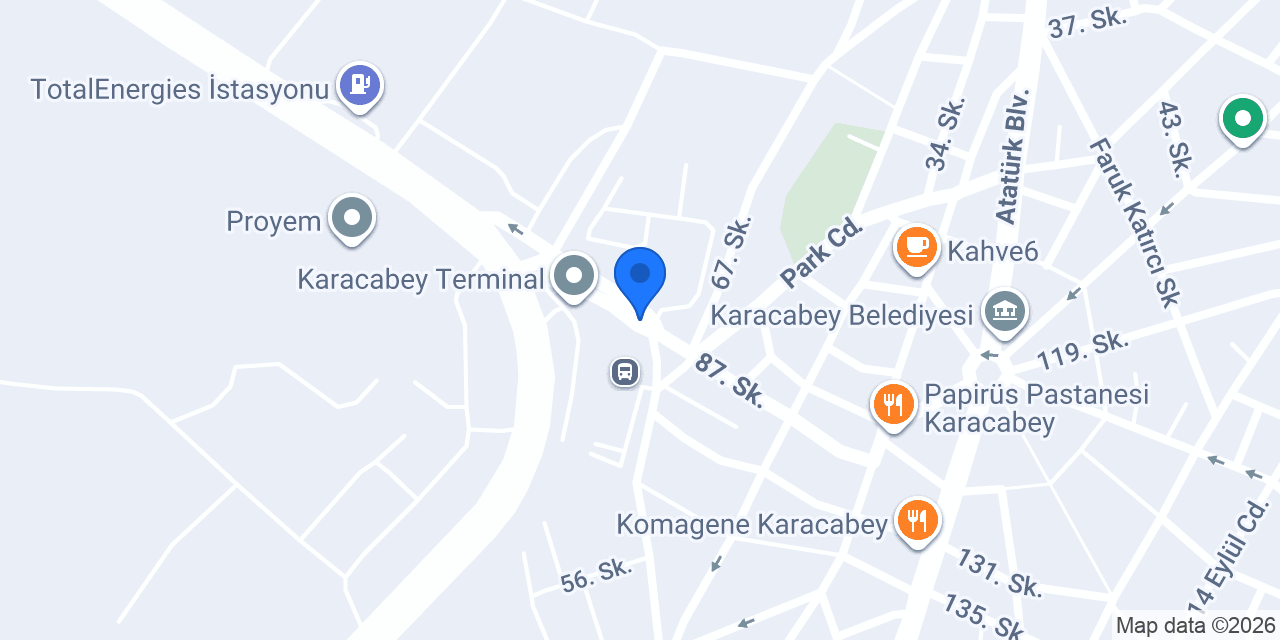 Garaj Taksi konumu