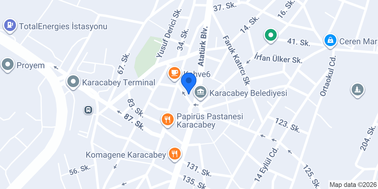 Babun Burger konumu