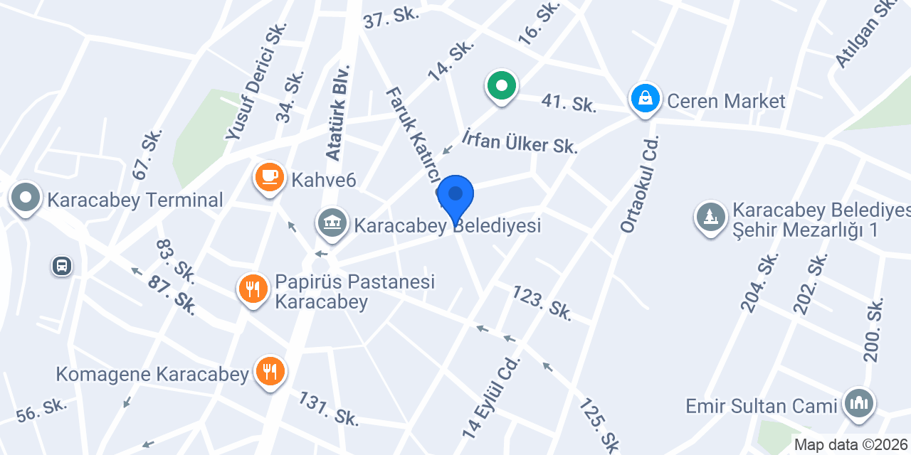 Hacibey Kebap Salonu konumu