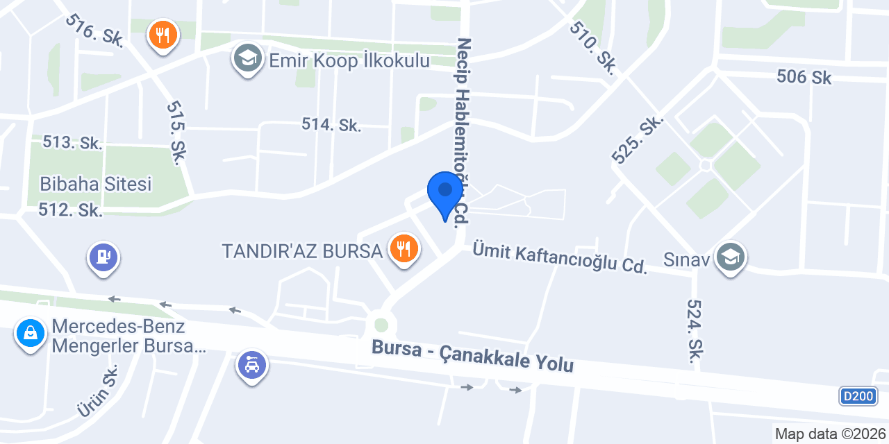 Özdilek Bursa Özlüce Hipermarket konumu