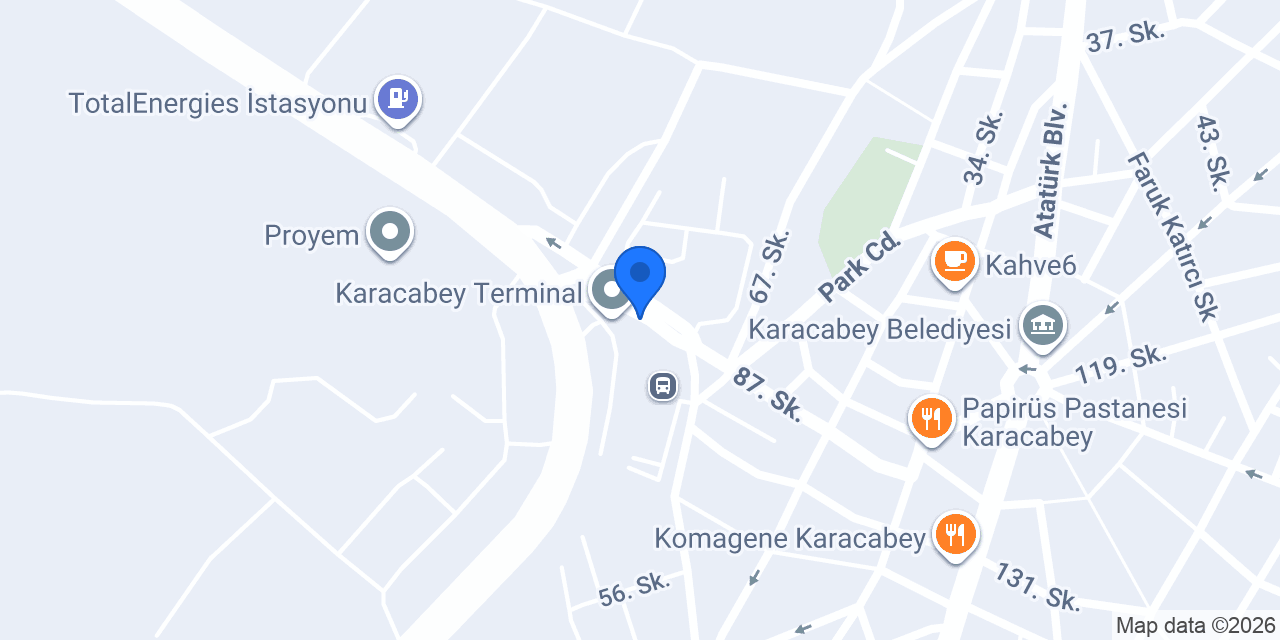 Üstündağ Turizm Karacabey konumu