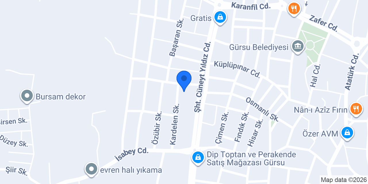 Yazicioğlu Cam Balkon Pvc konumu