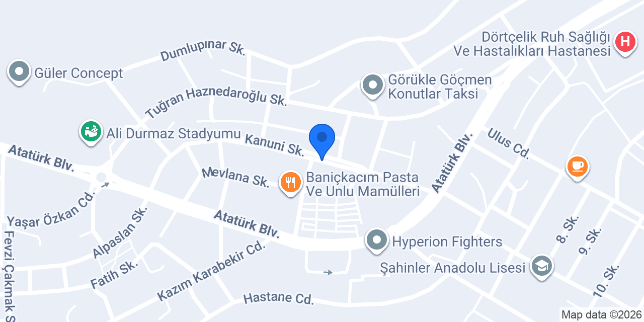 Mutlu Kırtasiye konumu