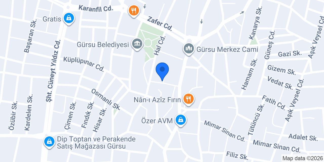 Özel Su Sağlık Kabini konumu
