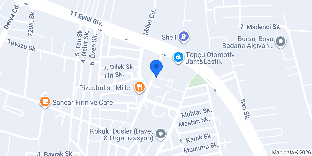 Bursa Subaru özel servisi konumu