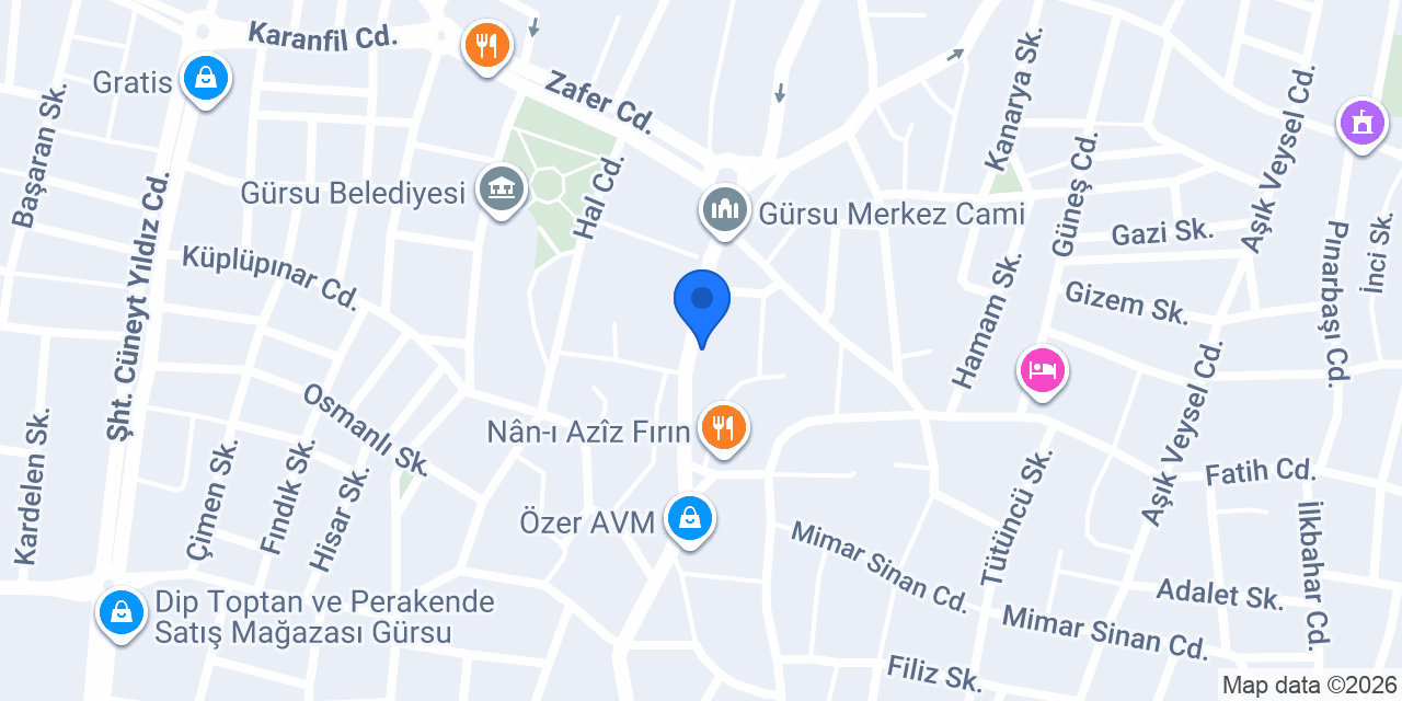 Gürsu Çorba Salonu konumu